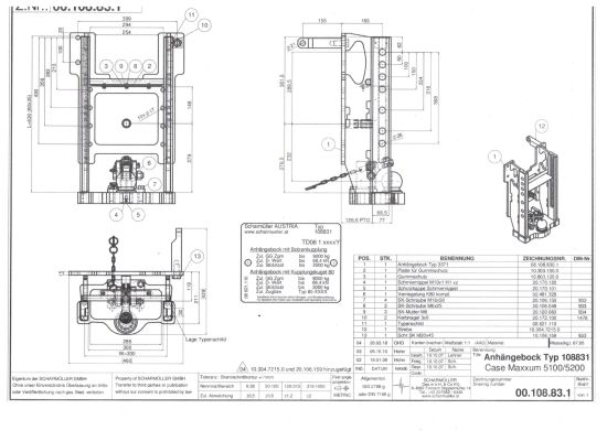Preview: Anhängebock für Case Maxxum und McCormick