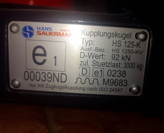 Sauermann K80 Kugel zum flanschen (Lochbild 140x80mm)