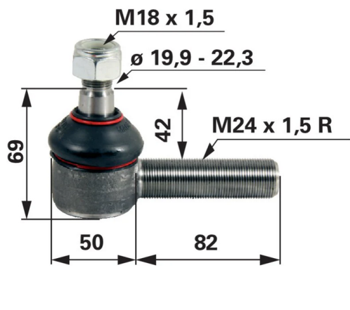 Kugelgelenk M24 x 1,5 (133700430727)
