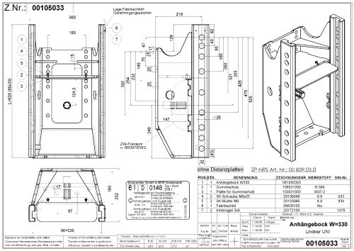 Preview: Scharmüller Anhängebock Case / Steyr 80er 900er, 90