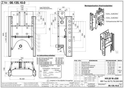 Preview: Scharmüller Anhängebock MB-​Trac BR 440: 65/70, 700-900 | Kurze Version