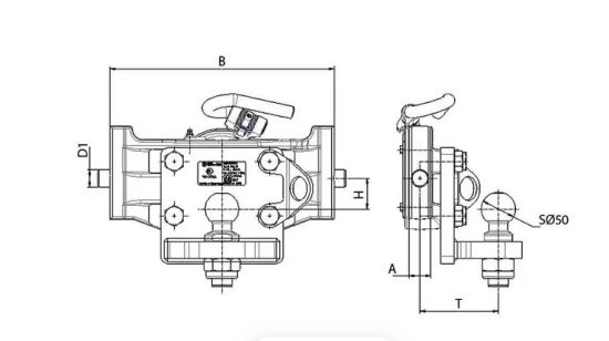 Sauermann AHK HS200-K50-390