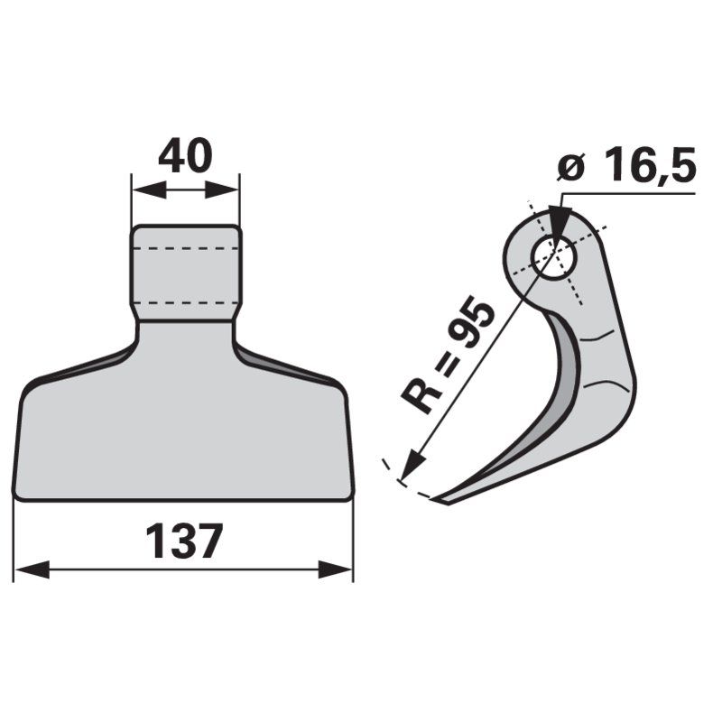 Hammerschlegel 137x40mm