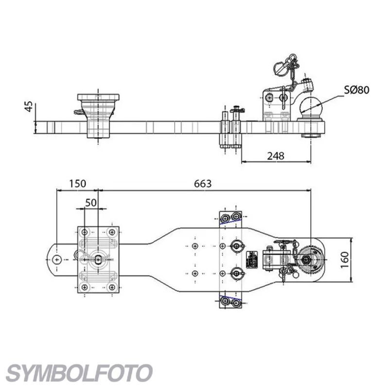 Sauermann Tragplatte HS780- K80, APA