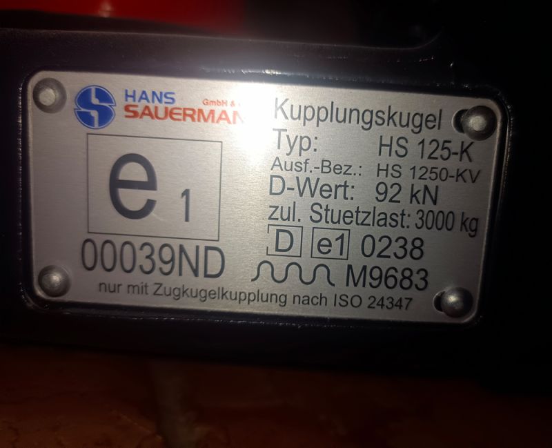 Sauermann K80 Kugel zum flanschen (Lochbild 140x80mm)