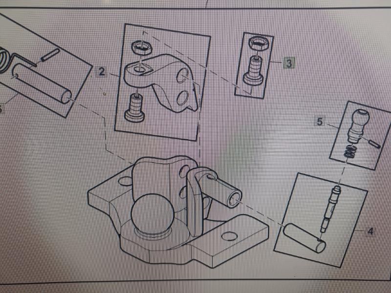 Bolzenbefestigungssatz unten John Deere AL177299