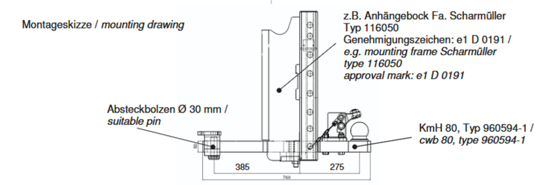 Sauermann Tragplatte K80, HS580NHK