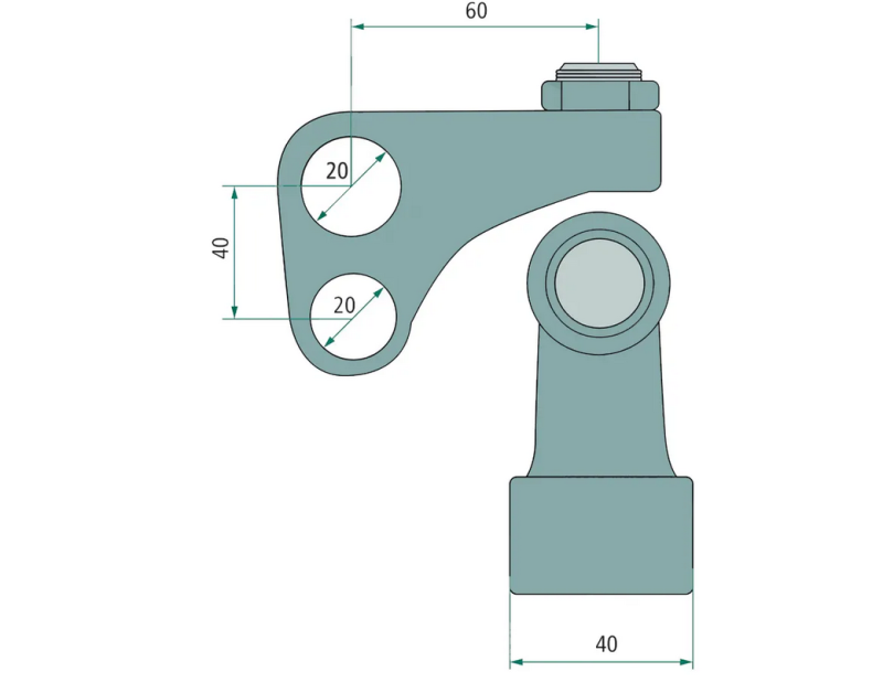 Niederhalter Set K 80 mit Schraube (2.481.316, 02.481.316, 77702481316)