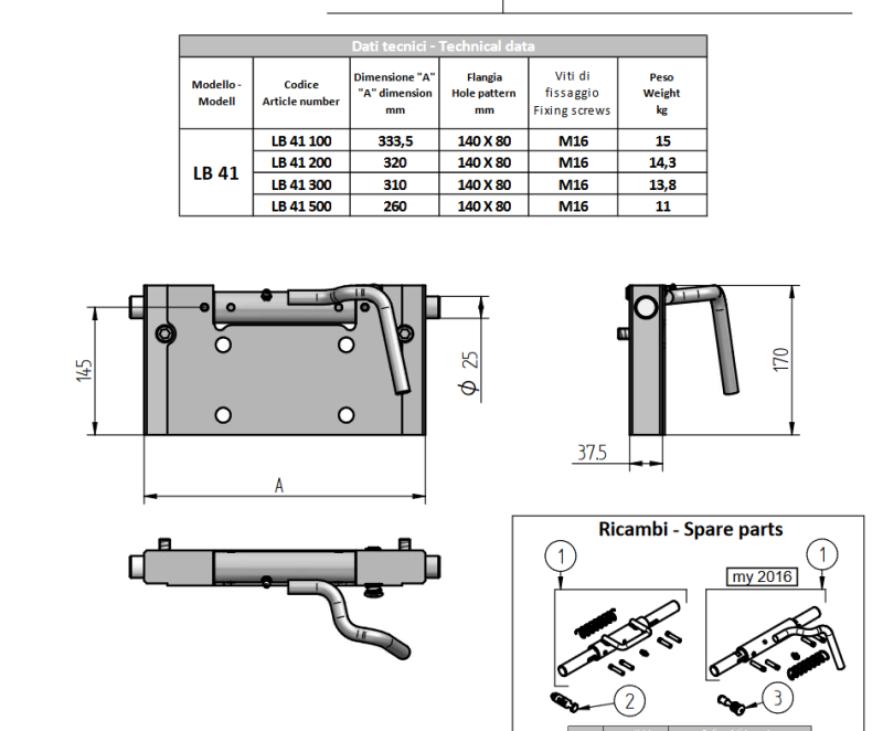 Orlandi Adapterplatte LB 41 300