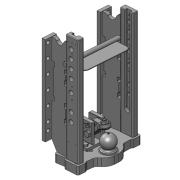 Anhängebock mit fixer K80 Kugel 330 mm