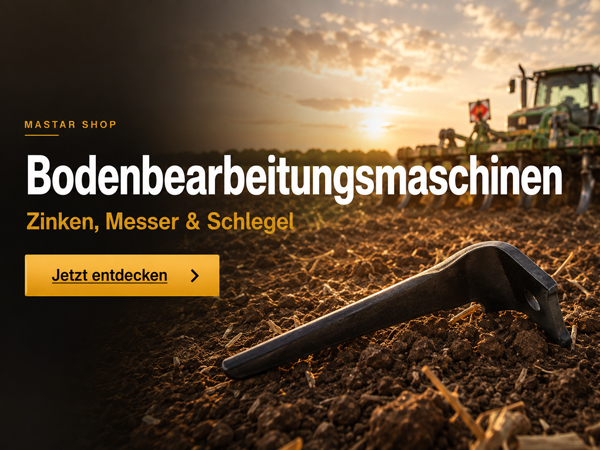 Bodenbearbeitungsmaschinen – Zinken, Messer und Schlegel